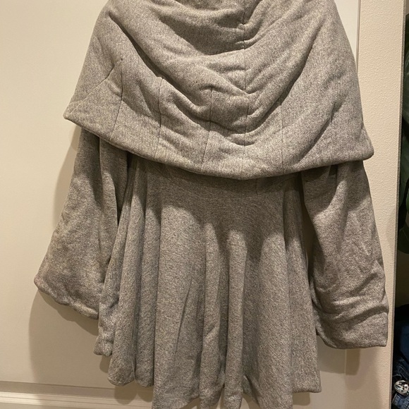 NORMA KAMALI “OMO” means ON MY OWN” VINTAGE SWEATSHIRT MATERIAL SIZE:S GREY - Picture 2 of 9